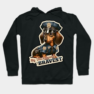 Dachshund police Hoodie